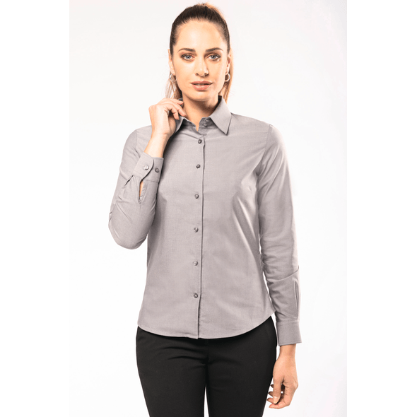 Kariban | Ladies long sleeve oxford shirt